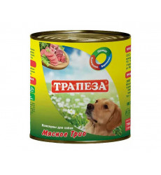 Консервы Трапеза Для Собак Всех Пород Мясное Трио 750г (1*9) 