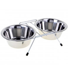 Подставка Низкая + 2 Миски Для Собак Средних и Крупных Пород 950мл 3153 Vm-2700с