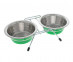 Подставка Низкая + 2 Миски Для Кошек и Собак Мелких и Средних Пород Цветная 2*360мл 3155 Vm-2700G 