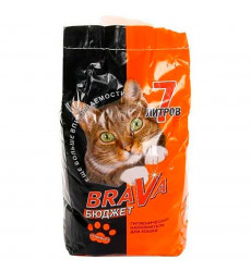 Наполнитель Для Кошачьего Туалета BRAVA (Брава) Бюджет Минеральный 7л (1*4) 