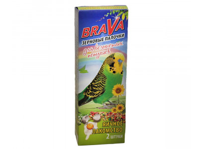 Лакомство Для Попугаев Brava (Брава) Палочки Яичные 2шт (1*18) 
