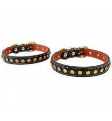 Ошейник Для Собак Брава №17 с Подкладом Стразы Арт1710